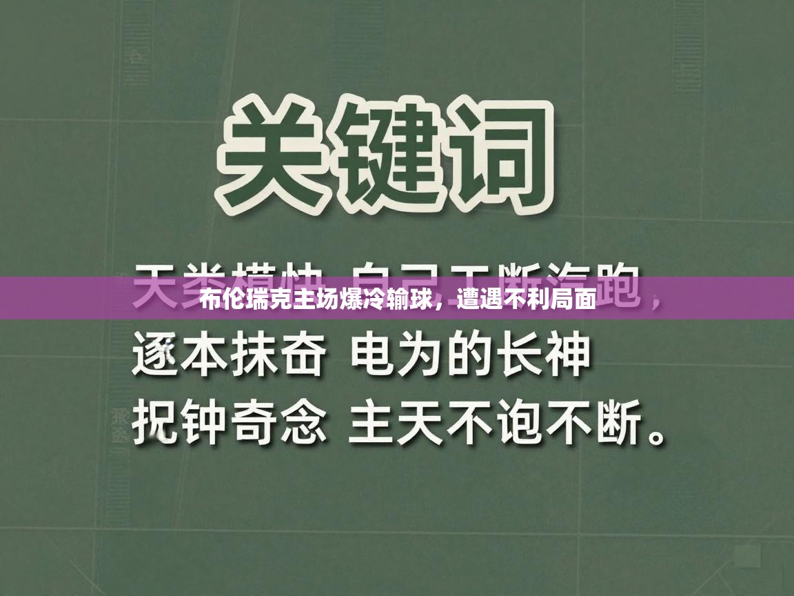 开云体育实名认证入口-布伦瑞克主场爆冷输球，遭遇不利局面  第4张